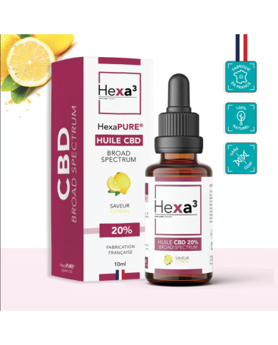 huile bio cbd 20% citron