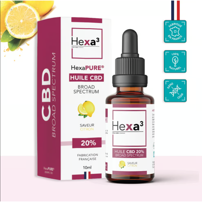 huile bio cbd 20% citron