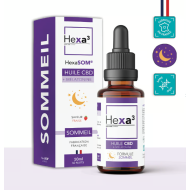 🍓 Huile CBD Sommeil 20% 40 nuits Fraise HexaSOM® Hexa³